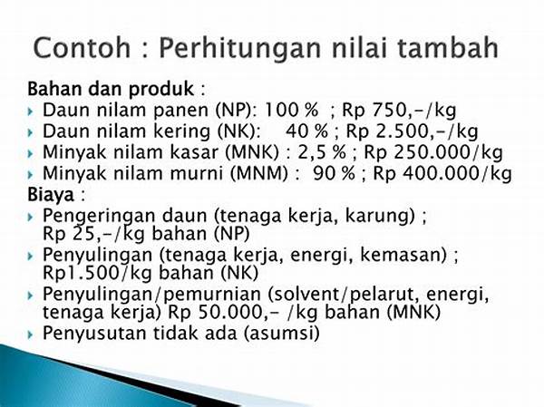 Nilai Tambah Produk Pertanian