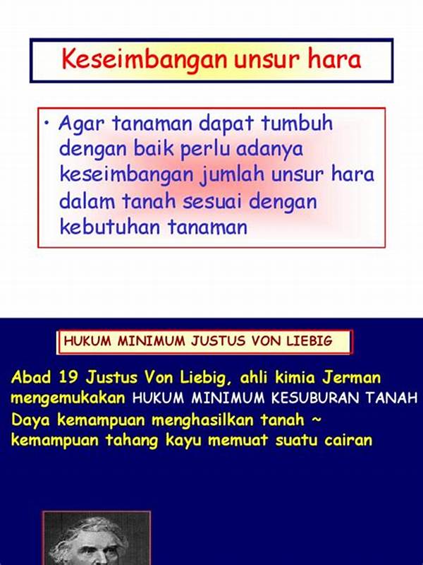 Keseimbangan Unsur Hara